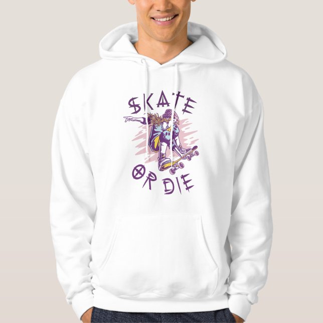 Veste À Capuche Skate ou meurs Skateboardeuse (Devant)