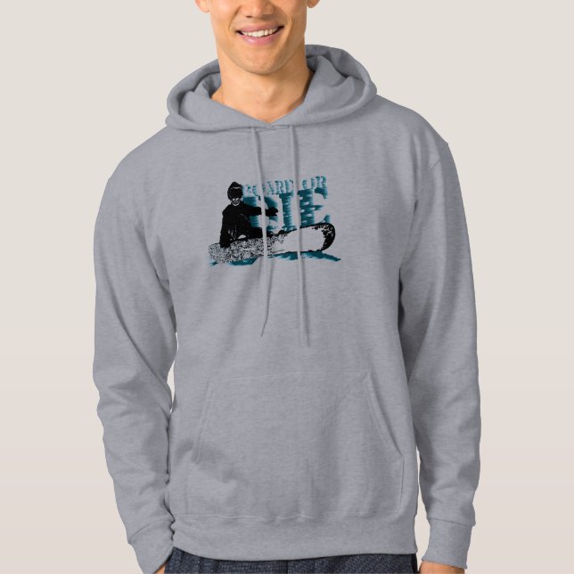 Veste À Capuche skeleboarder ou die. (Devant)