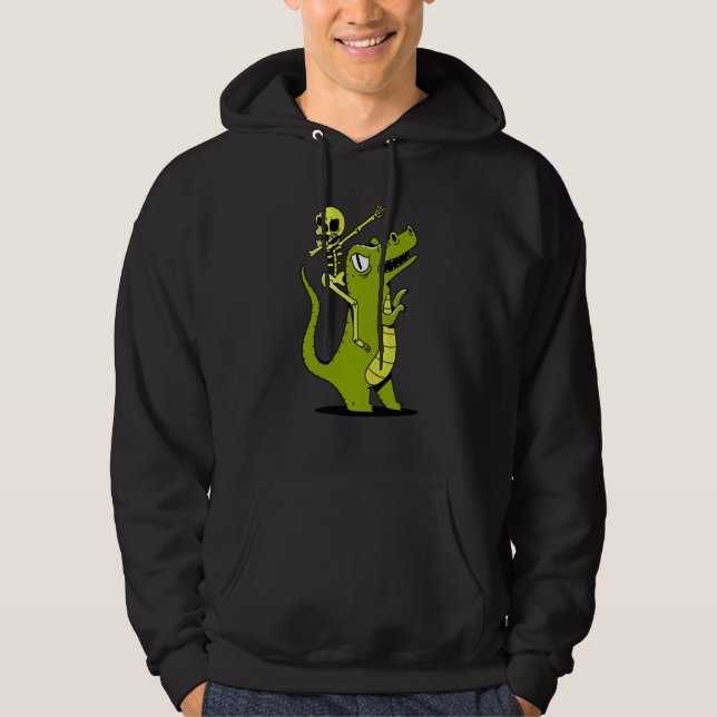 Veste À Capuche skeleton dab dabbing rex (Devant)
