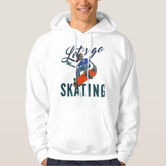 Veste À Capuche Skeleton Skateboarding T-Shirt | Skate Street Art 