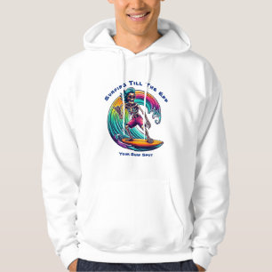 Veste À Capuche Skeleton Surfer En Vague