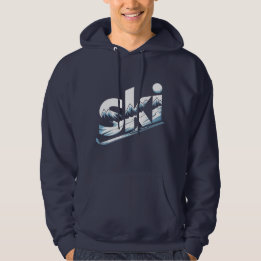 Veste À Capuche Ski Mountain Graphic Hoodie – Winter Adventure Ski