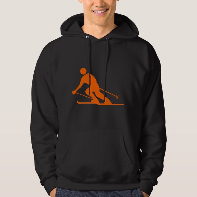 Veste À Capuche Ski - Orange (Devant)