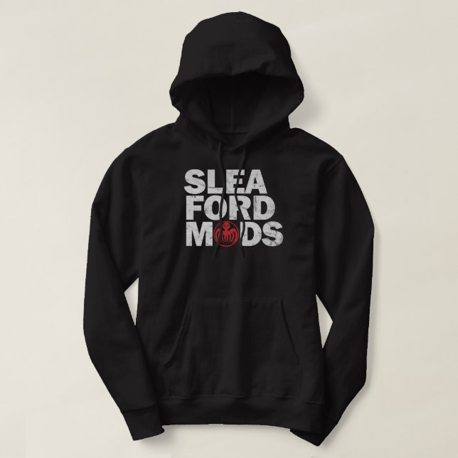 Veste À Capuche Sleaford Mods WhiteRed [Worm Look] Essential T Shi (Design devant)