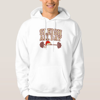 Veste À Capuche Sleigh All Day Christmas Gym Hoodie–Drôle de Fitne