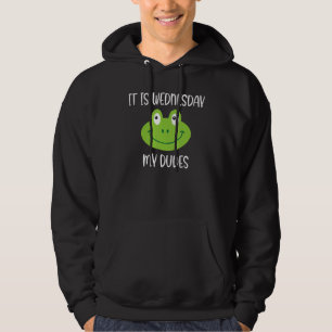 Veste À Capuche Slogan De Mème De Grenouille Citation C'Est Mercre