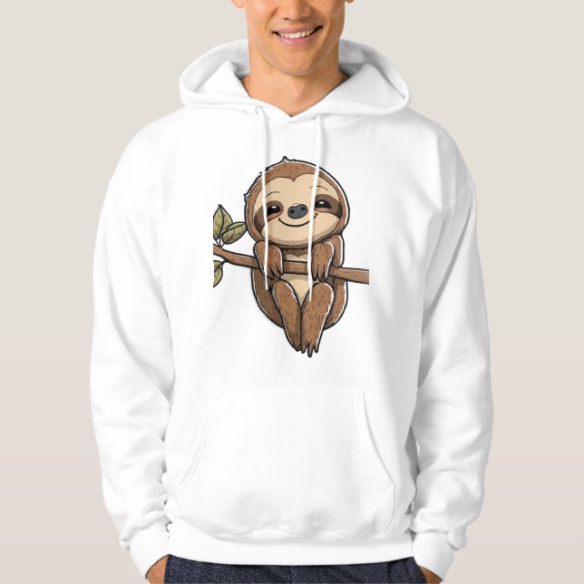 Veste À Capuche Sloth Cute Sloth Cute Cartoon (Devant)