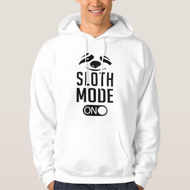 Veste À Capuche Sloth Lazy Slots Dormir d'animal Fatigué Drôle cad (Devant)