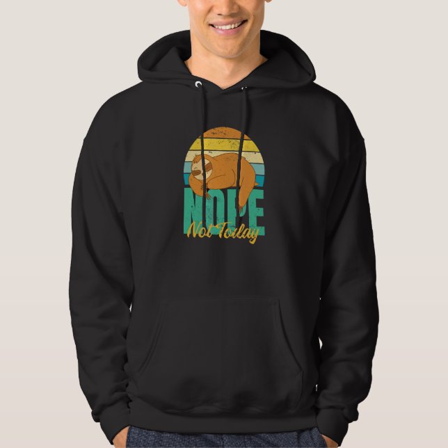 Veste À Capuche Sloth ne sera pas une personne du Oui, dites simpl (Devant)