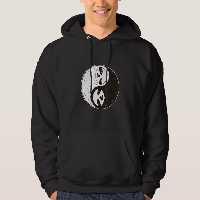 Veste À Capuche Sloth Yin Yang (Devant)