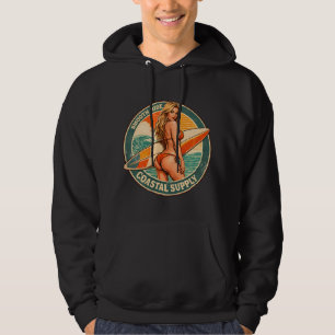 Veste À Capuche Smooth Ride Coastal Supply Graphisme Pin-Up Surf