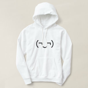 Veste À Capuche Smug Emoticon (‿MD) Kaomoji japonais