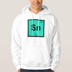 Veste À Capuche Sn - Chimie de l'étain Symbole du tableau périodiq