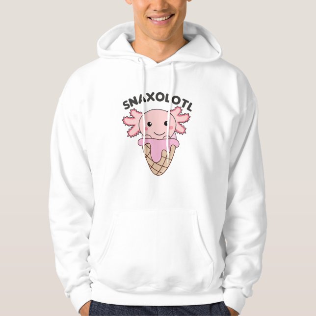 Veste À Capuche Snaxolotl Axolotl Amateurs de doux animaux crème g (Devant)