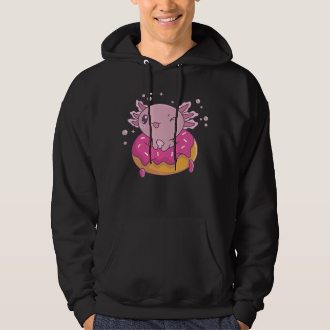 Veste À Capuche Snaxolotl Axolotl Donut Amateurs de doux animaux (Devant)