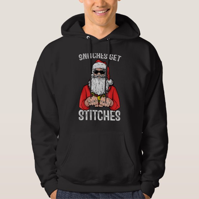 Veste À Capuche Snitches Obtenir des points Père Noël (Devant)