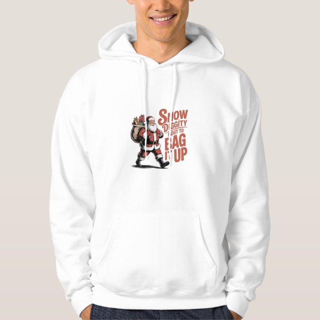 Veste À Capuche Snow Diggity Bout à emballer ça drôle de Noël   (Devant)