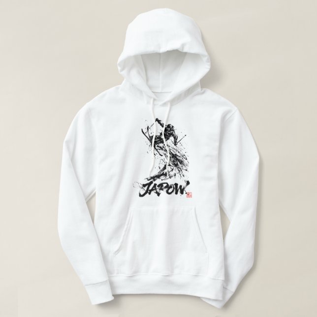 Veste À Capuche Snowboard Brush Art - Skier jump (Design devant)