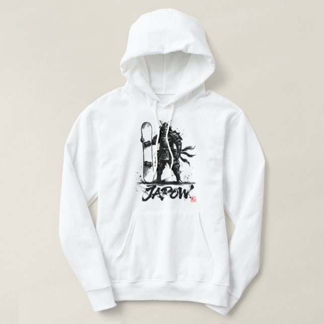 Veste À Capuche Snowboard Brush Art - Standing Samurai snowboard  (Design devant)