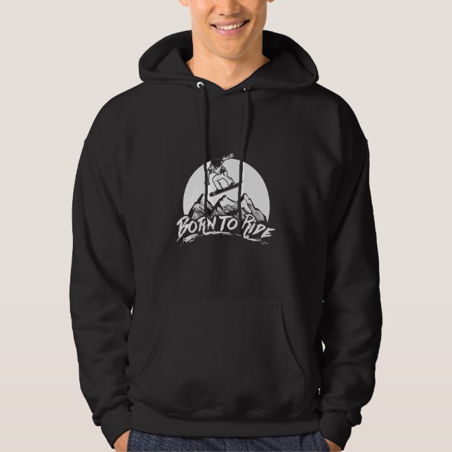 Veste À Capuche Snowboard | Cadeaux Après-Ski Snowboard Mountains (Devant)