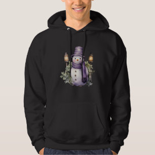Veste À Capuche Snowman avec carotte Nez Écharpe hiver Noël