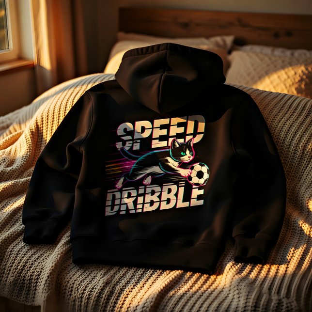 Veste À Capuche Soccer Cat Art for Women Gamers & Cat Lovers (Créateur téléchargé)