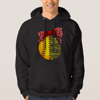 Veste À Capuche Softball Cadeau Maman Femme Pitcher Catcher Girls