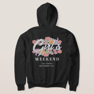Veste À Capuche Soirée de filles amusantes le week-end avec texte 