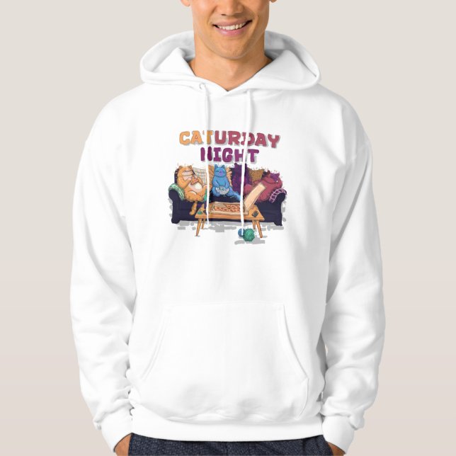 Veste À Capuche Soirée du Caturday (Devant)