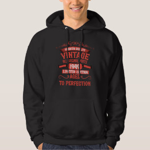 Veste À Capuche Soirée personnalisée vintage de 75e anniversaire