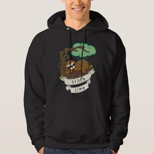 Veste À Capuche Sois Lazy Be Sloth (Devant)