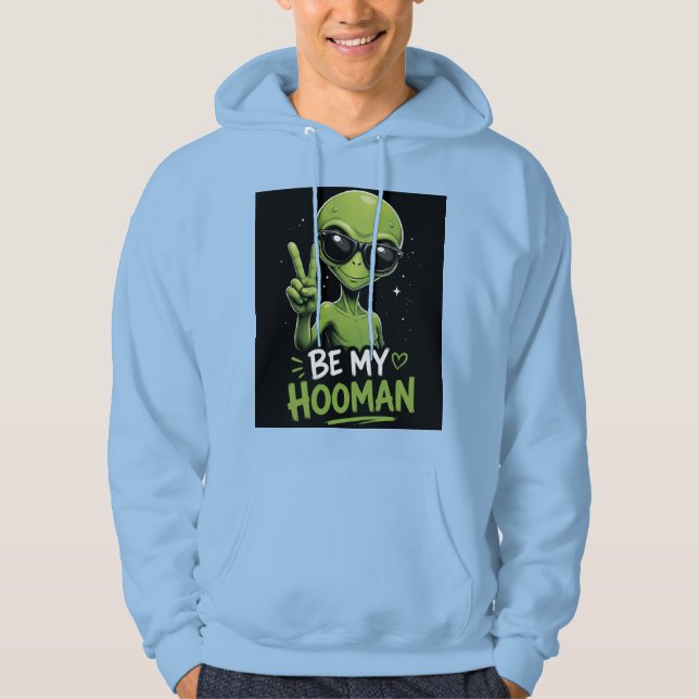 Veste À Capuche Sois mon humain 👽 (Devant)