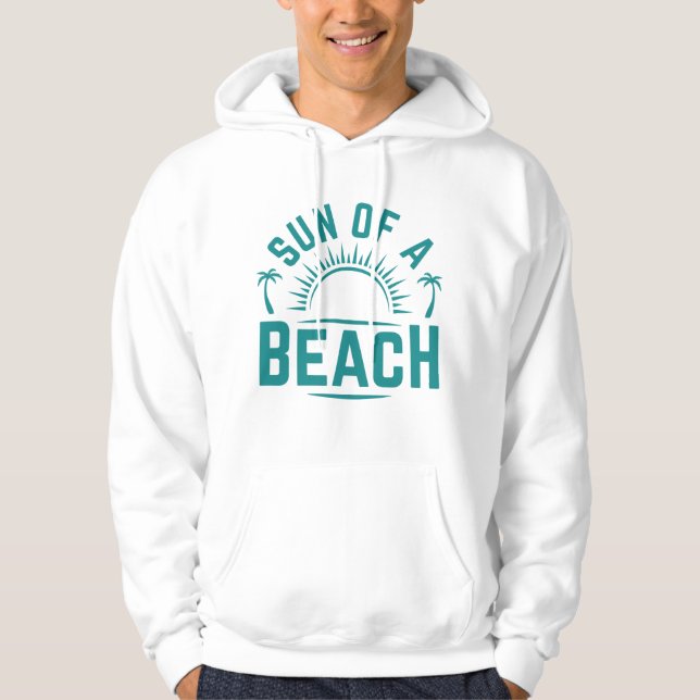 Veste À Capuche Soleil D'Une Plage (Devant)
