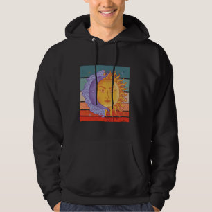 Veste À Capuche Soleil et lune art harmonie cosmique bala jour et