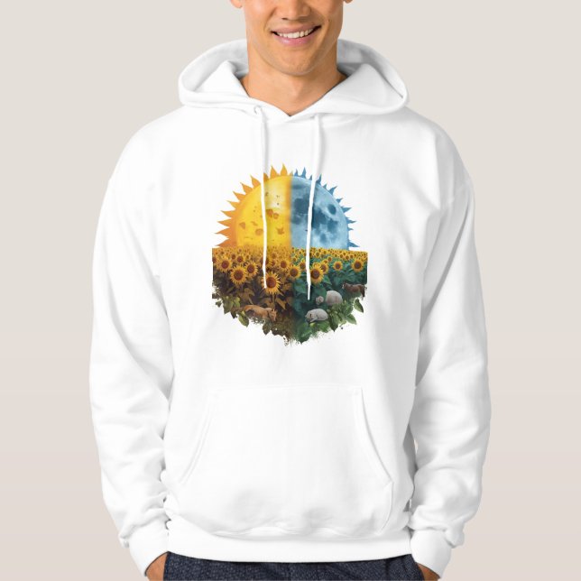 Veste À Capuche Soleil & Lune  (Devant)