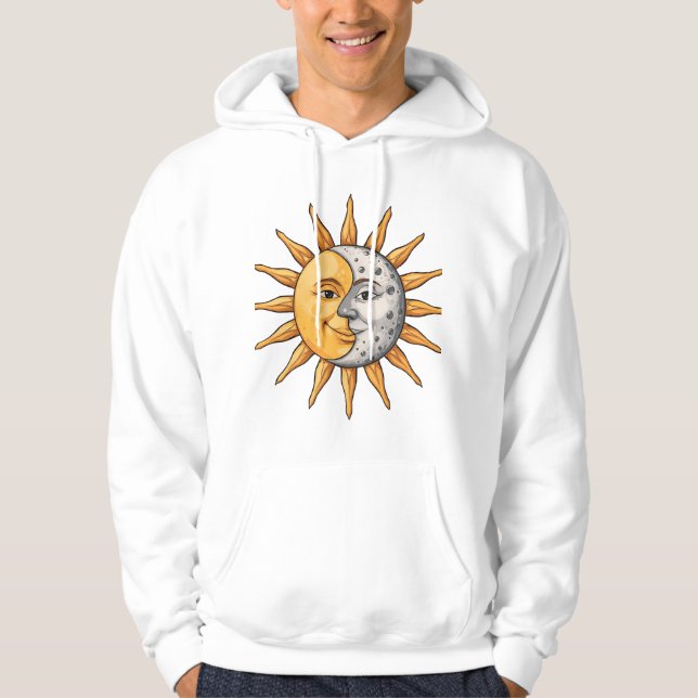 Veste À Capuche Soleil & Lune (Devant)