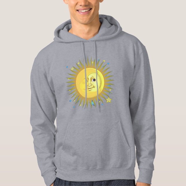 Veste À Capuche Soleil, Lune et Étoiles (Devant)