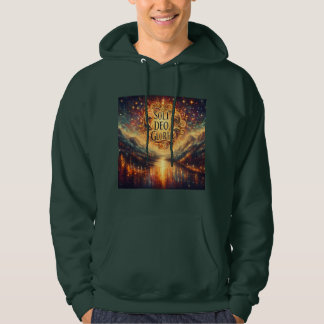 Veste À Capuche Soli Deo Gloria, Gloire à Dieu seul, chrétien,