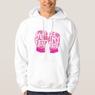 Veste À Capuche Son combat est Mon combat Conscience du cancer du