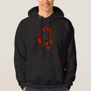 Veste À Capuche Sorcellerie Occulte Emo Goth Chevaux Halloween Got