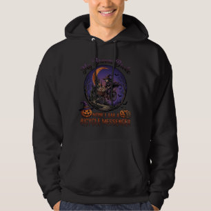 Veste À Capuche Sorcière de messager de vélo cassé balai Halloween