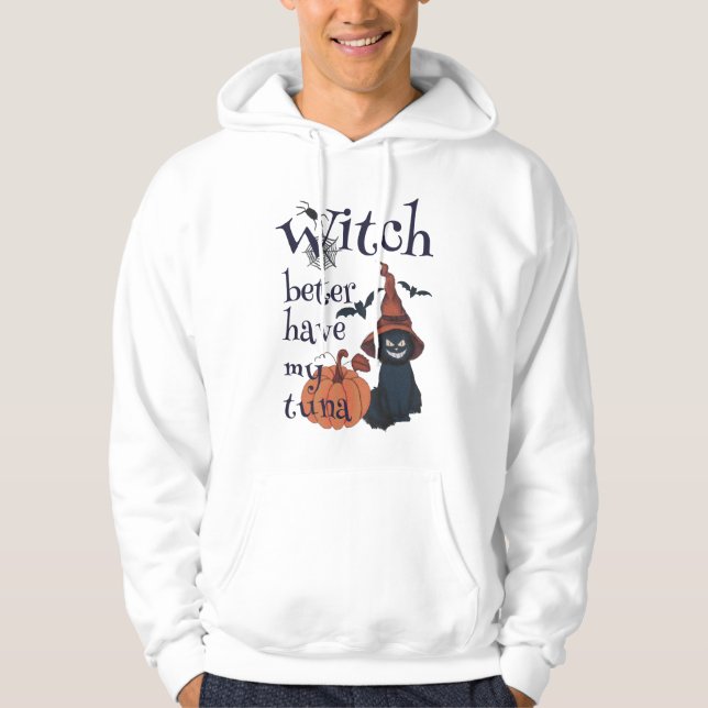 Veste À Capuche Sorcière mieux avoir mon thon (Devant)
