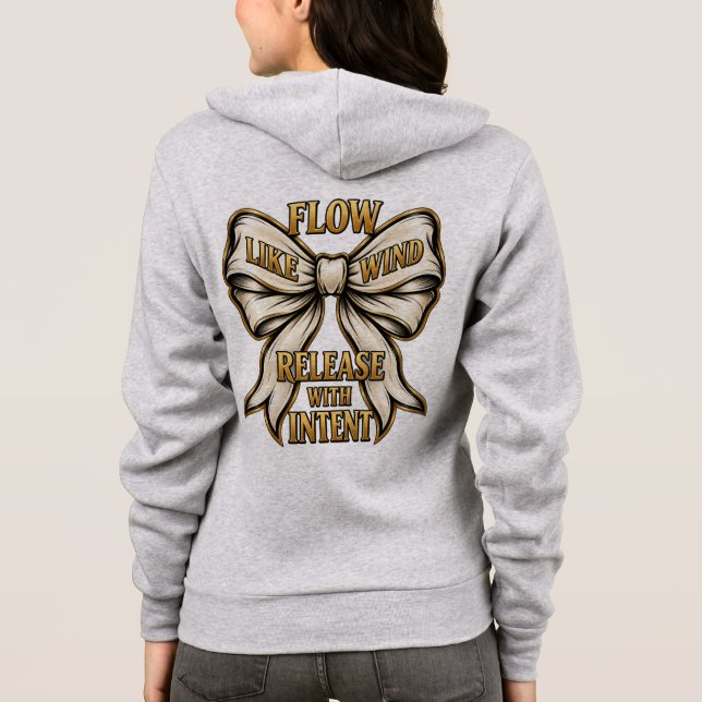 Veste À Capuche Sortie graphique Libérez avec intention  (Dos)