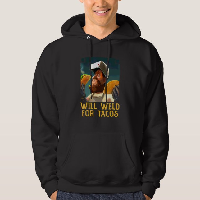 Veste À Capuche Souderai pour des Tacos     Costume de Soudure   S (Devant)