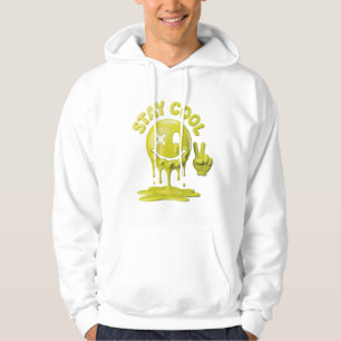 Veste À Capuche Sourire à la goutte rétro avec des vibrations Cool