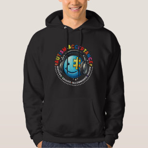 Veste À Capuche sourire d'acceptation de l'autisme 