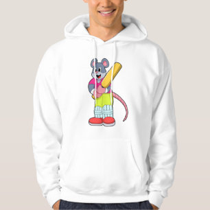 Veste À Capuche Souris au cricket avec chauve-souris de cricket