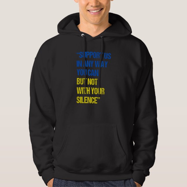 Veste À Capuche Soutenez-Nous De Quelque Manière Que Ce Soit, Mais (Devant)