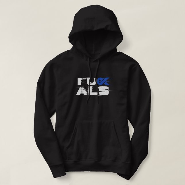 Veste À Capuche Soutenir la sensibilisation aux ALS (Design devant)