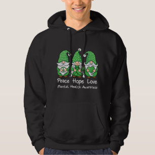 Veste À Capuche Soutien Paix espoir amour gnes santé mentale Aware